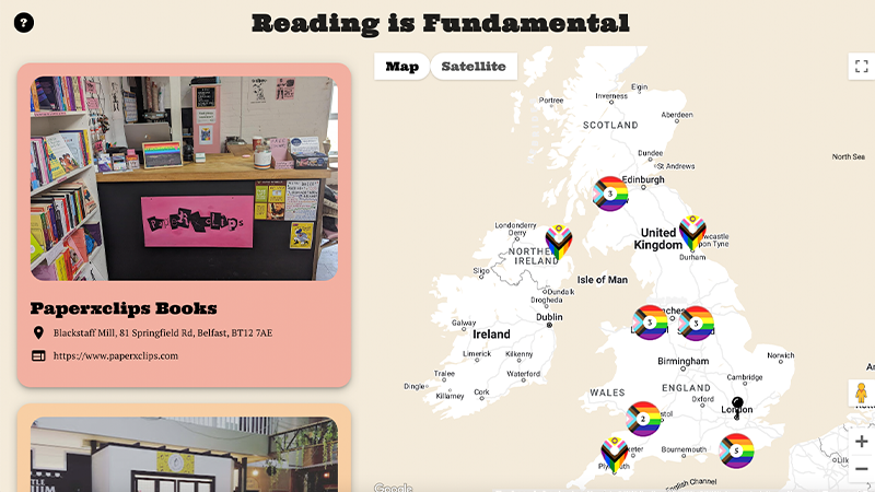 Queer Bookshop Map